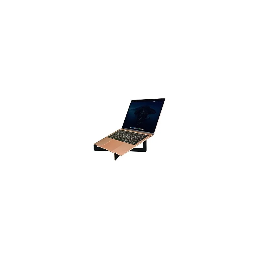 Bk Gift Taşınabilir Ahşap Notebook Laptop Standı Siyah