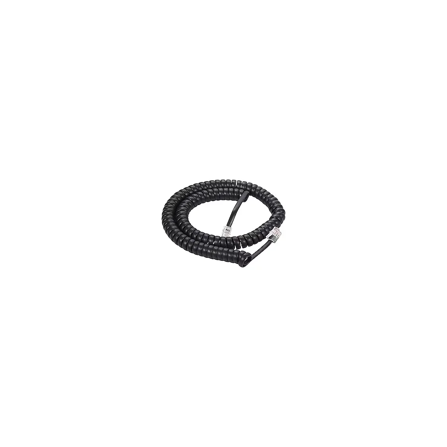 BK Teknoloji Telefon Ahize Spiral Kordon Kablosu 4P/4C Siyah
