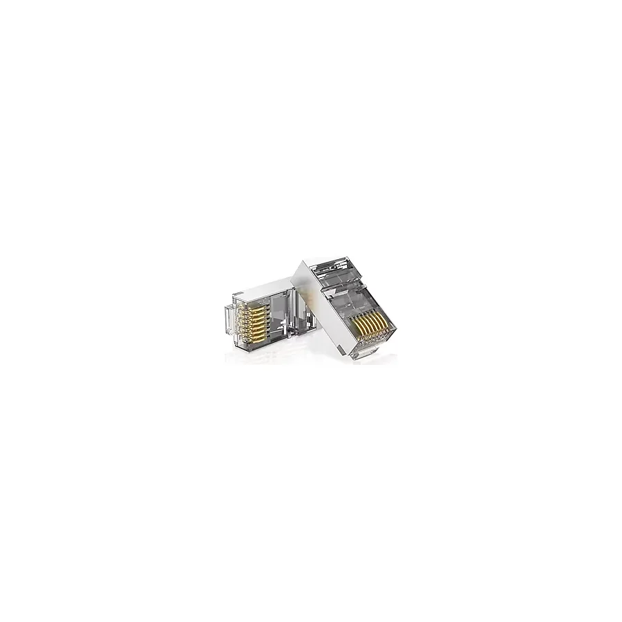 BK Teknoloji Yeni Nesil Delikli EZ RJ45 Cat6 Metal Jak Konnektör 10'lu Paket Hızlı ve Güvenilir Bağlantı İçin