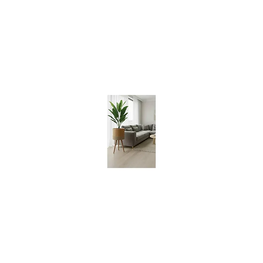 BLACK PEARL Bambu Saksı Sepeti Ahşap Ayaklı Saksı