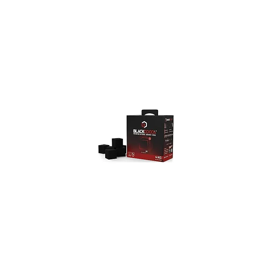 Blackcoco's Premium Nargile Kömürü 4 kg Smart Box 26mm Siyah Renk Kokusuz ve Kimyasal İçermez