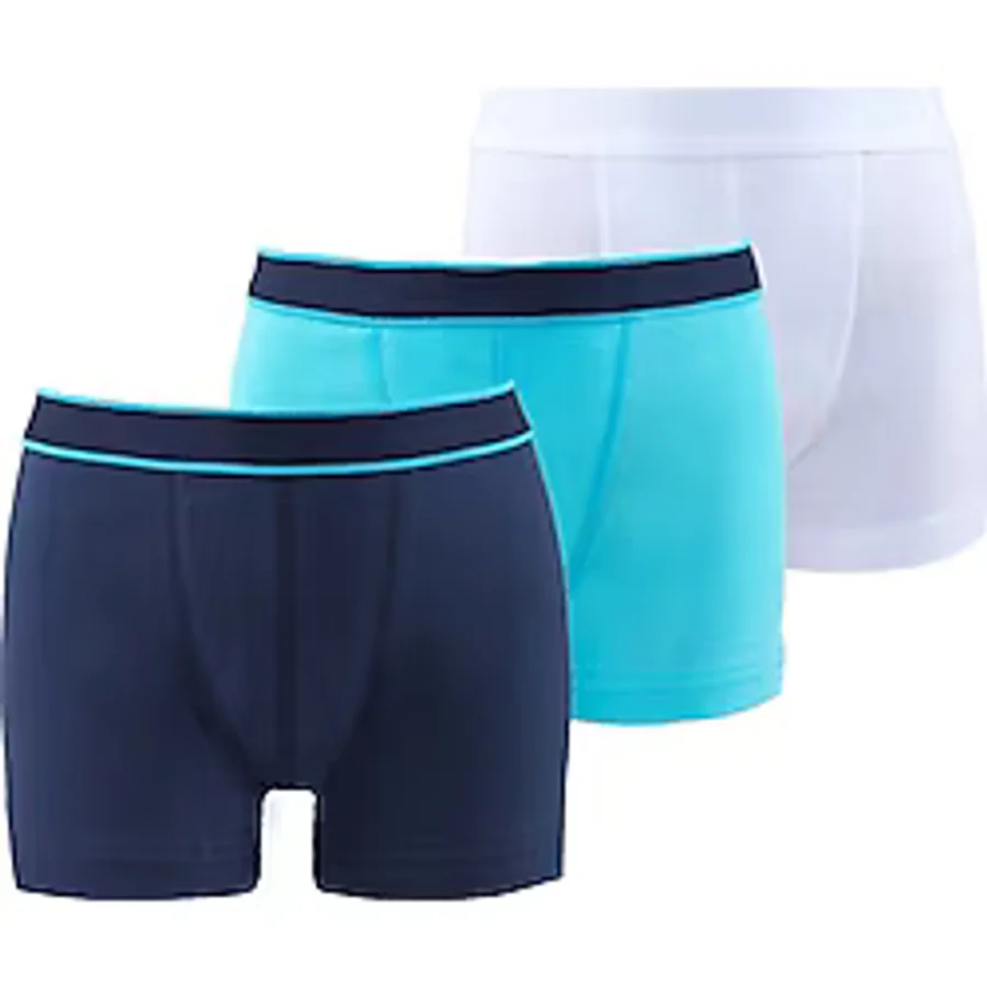 Blackspade Erkek Çocuk Boxer 3lü Paket 9395 - Lacivert Aqua Beyaz beyaz-lacivert-turkuaz