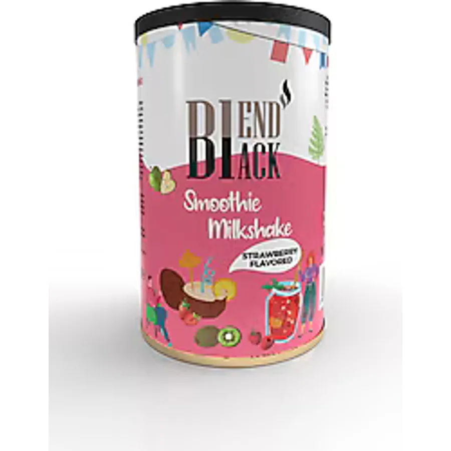 Blendblack Smoothie Milkshake Strawberry Flavored 500 gr Teneke