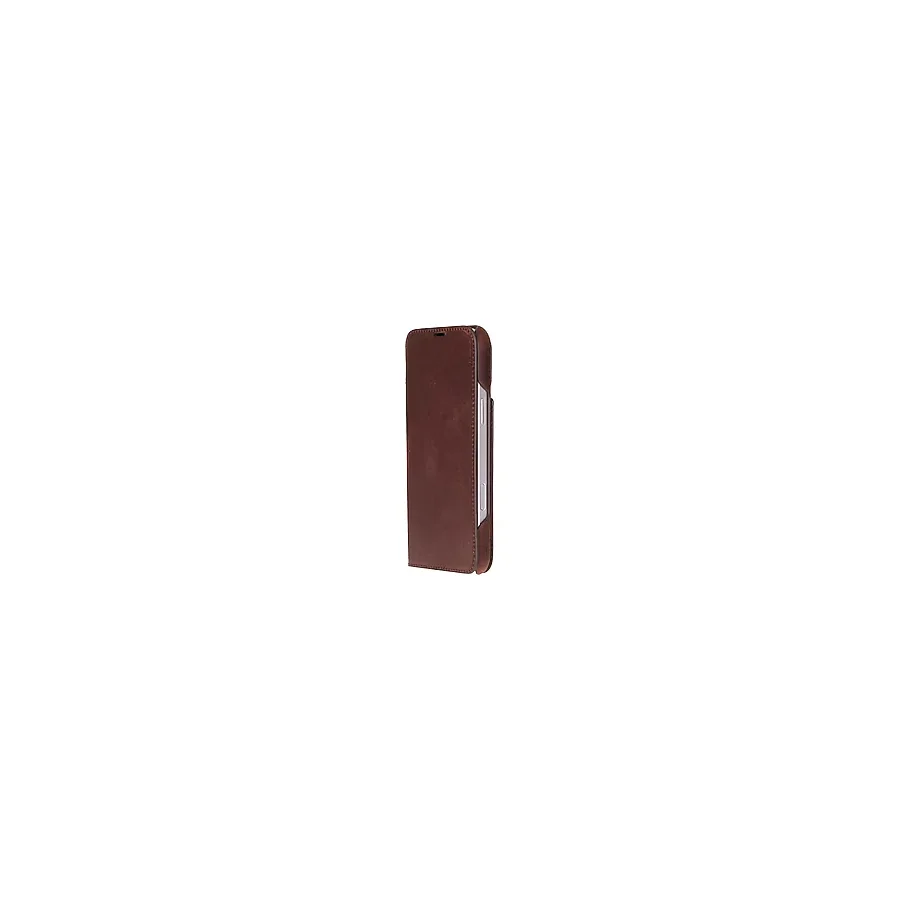 Bloominbag Bloomcase Magic Wallet Saddle Brown Apple Iphone 17 Pro (6.3") Hakiki Deri Çıkarılabilir Cüzdanlı Telefon Kılıfı