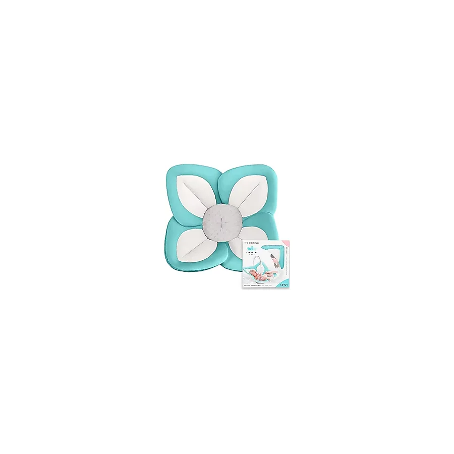 Blooming Bath Lotus Bebek Banyo Matı Denizköpüğü/Beyaz/Gri