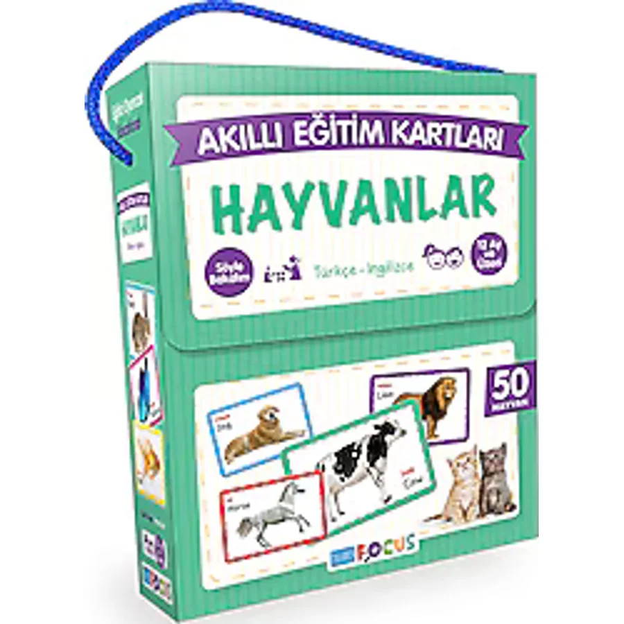 Blue Focus Hayvanlar Akıllı Eğitim Kartları