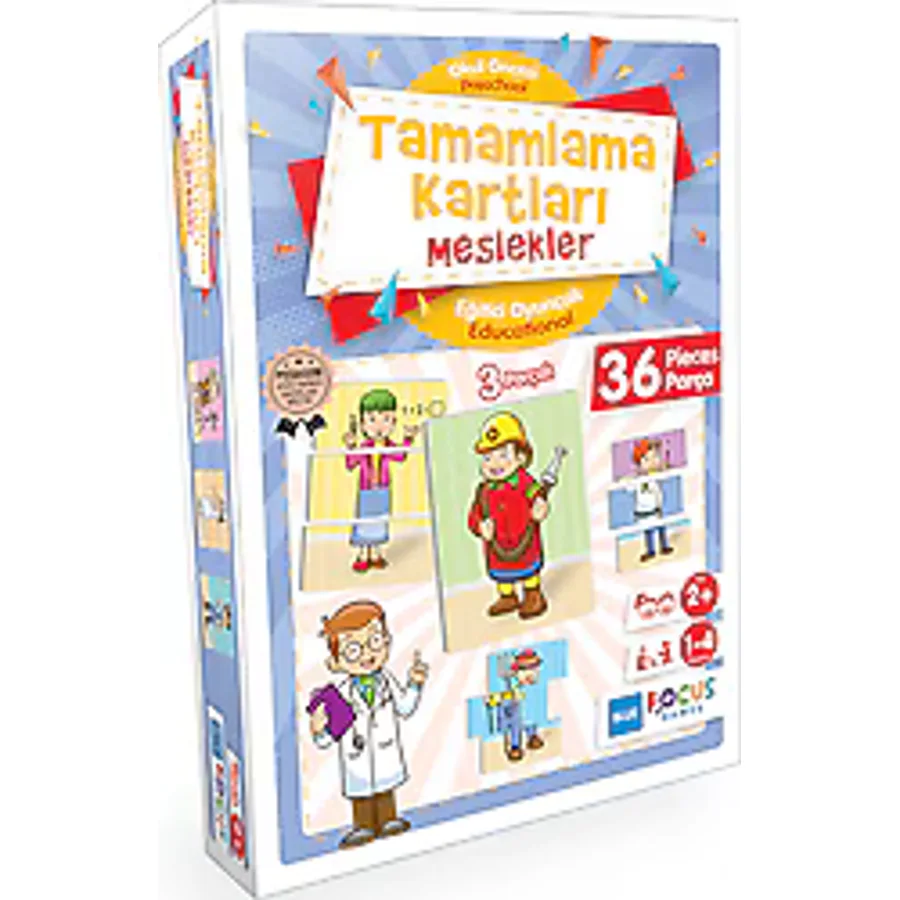 Blue Focus Meslekler Tamamlama Kartları 36 Parça