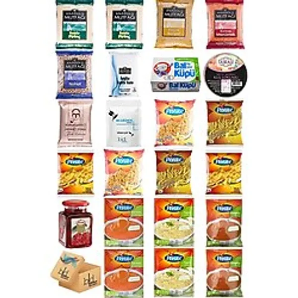 Blueden Ramazan Paketi Kumanya Erzak Gıda Yardım Kolisi 23 Parça 20 nolu Paket