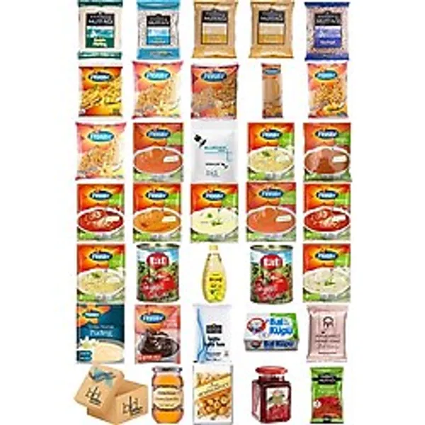 Blueden Ramazan Paketi Kumanya Erzak Gıda Yardım Kolisi 34 Parça 71 nolu Paket