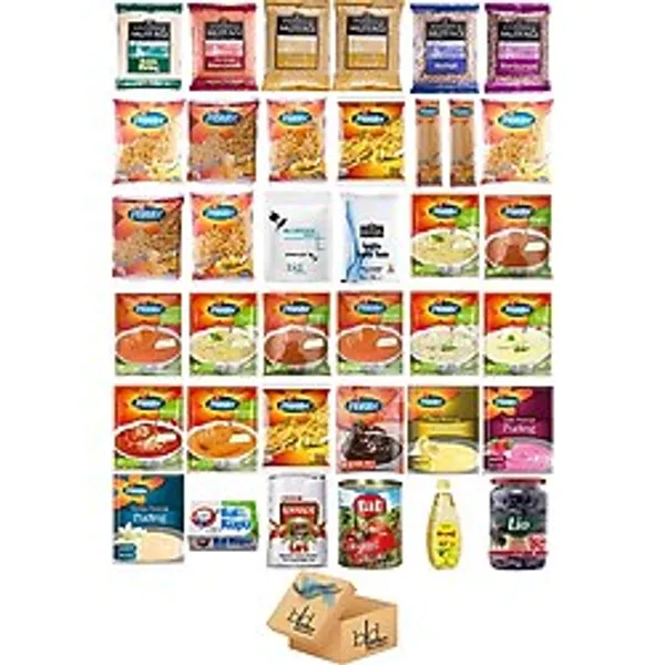 Blueden Ramazan Paketi Kumanya Erzak Gıda Yardım Kolisi 37 Parça 48 nolu Paket
