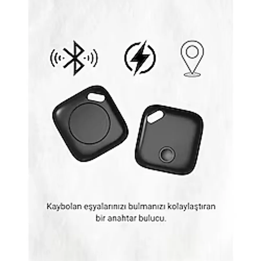 Bluetooth Destekli Akıllı Takip Cihazı Mobil Uygulama Kontrollü Kaybolan Eşyalar İçin Kon - 1