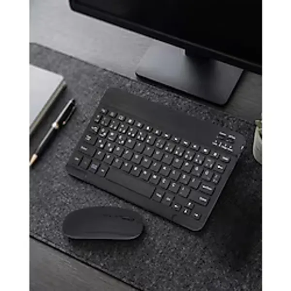 Bluetooth Klavye Mouse Seti Taşınabilir Wireless Bilgisayar Aksesuarı - Lisinya