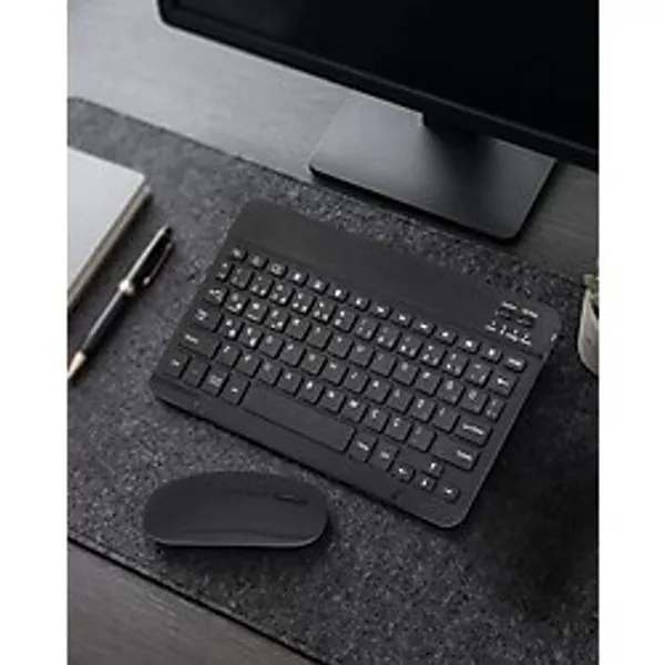 Bluetooth Klavye Mouse Seti Taşınabilir Wireless Bilgisayar Aksesuarı Midastech - Çok Renkli