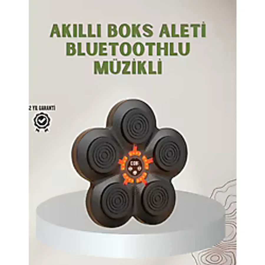 Bluetoothlu Akıllı Boks Antrenman Cihazı Işıklı Hedefli Kardiyo ve Fitness Ale - MRK1662-2782