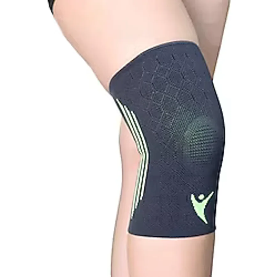Bluewell Ortopedik Sporcu Dizliği - Elastik, Çift Taraflı, Medikal Destekli, Voleybol, Fitness, Basketbol, Unisex Dizlik (Medium)