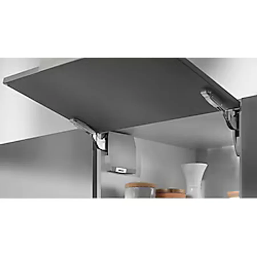 Blum Aventos HKS Tek Kalkar Kapak Mekanizması, (60cm - 35cm Küçük Ahşap ve MDF Kapaklar için)Gri