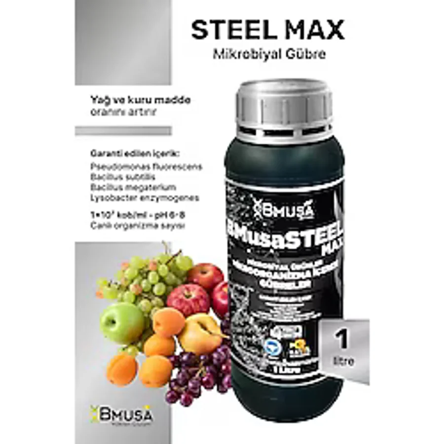 Bmusa Steelmax 1Lt Mikrobiyal Gübre