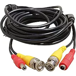 BNC-BNC KABLO+POWER KABLO DİŞİ-ERKEK JACKLI 20 METRE
