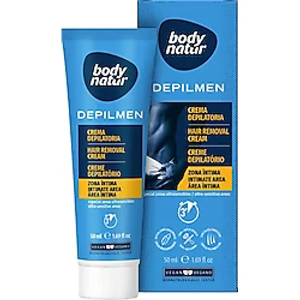 Body Natur Hair Removal Cream Erkekler İçin Genital Bölge Tüy Dökücü Krem 50 ml