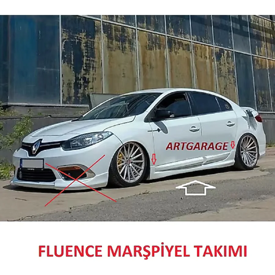 Bodykitartgarage FLUENCE MARŞPİYEL TAKIMI(BOYASIZ)FİBERGLASS