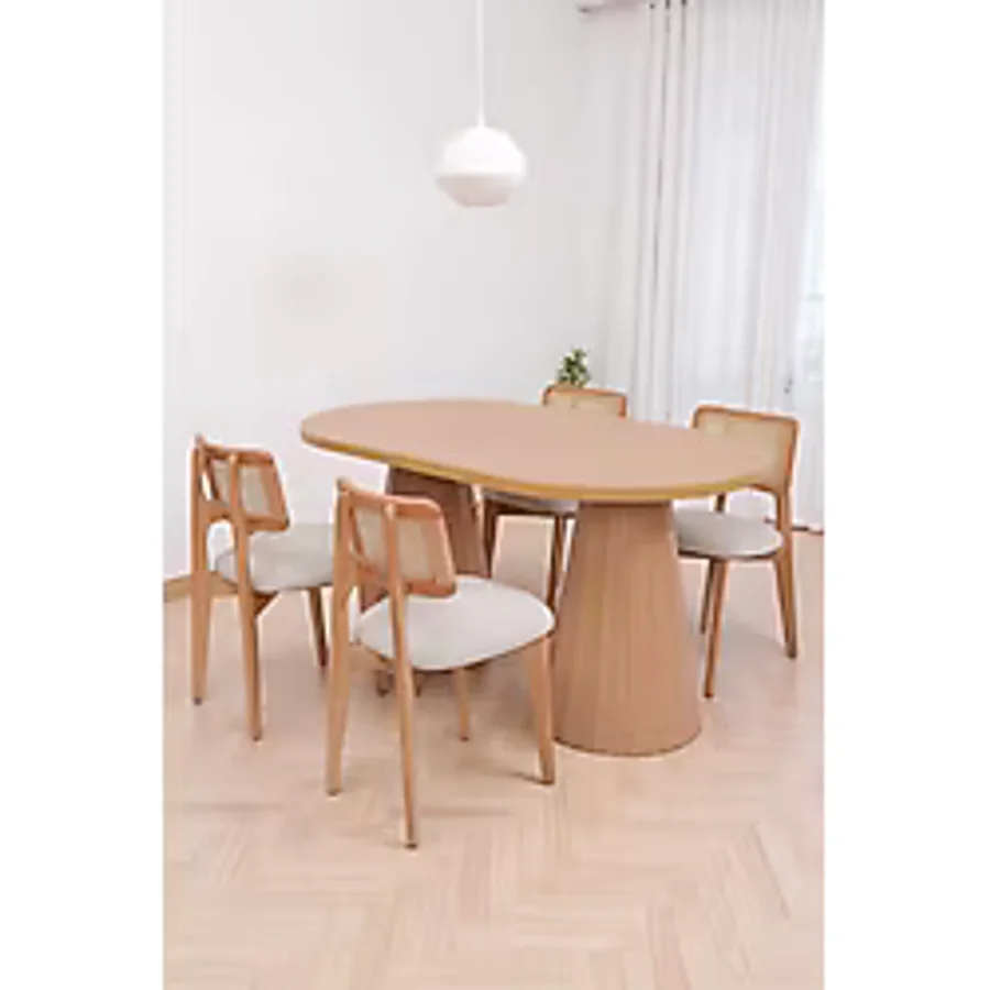 Bohem Zion Açılır Yemek Masa Sandalye Takımı 90X160cm