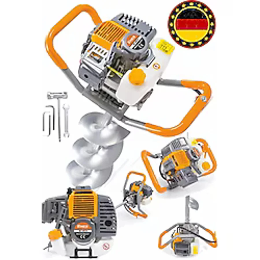 Böhrer 10 cm 15 Hp Benzinli Toprak Burgu Makinesi
