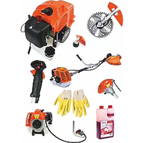 Böhrer 4.5 Hp Yan Tipi Benzinli Ot Çalı Çim Biçme Makinesi Tırpanı & Eldiven