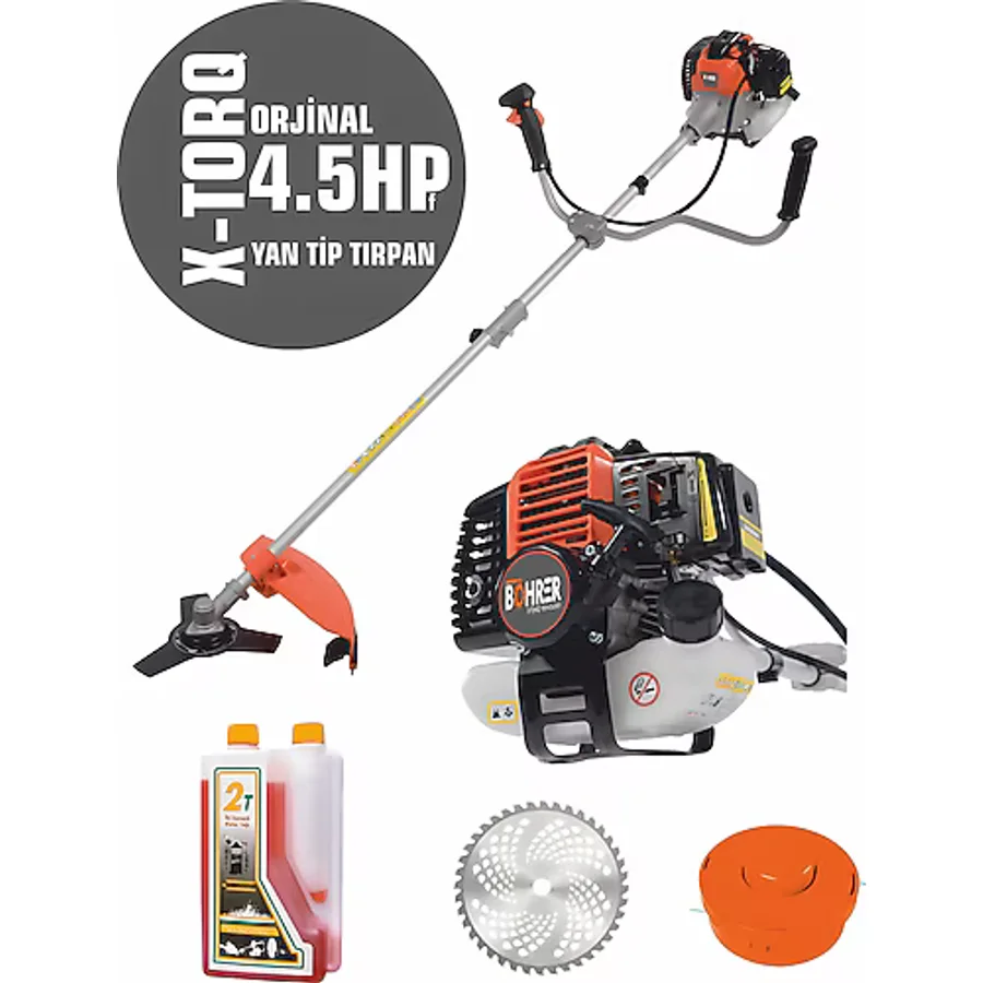 BÖHRER Alman Dark 2 Zamanlı Dark Pro Yan Tipi Benzinli 12 Hp/ H Çim Ot Biçme Kesme Makinesi 2tyağ