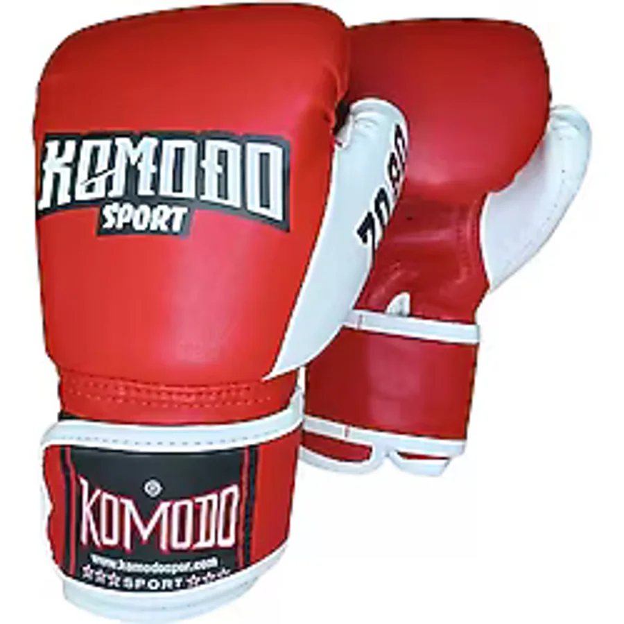 Boks Kickbosk Eldiveni - Kick Boks Muay Thai Ayak Çorabı İkili Set (10 Oz, Kırmızı, L Ayak Çorabı)