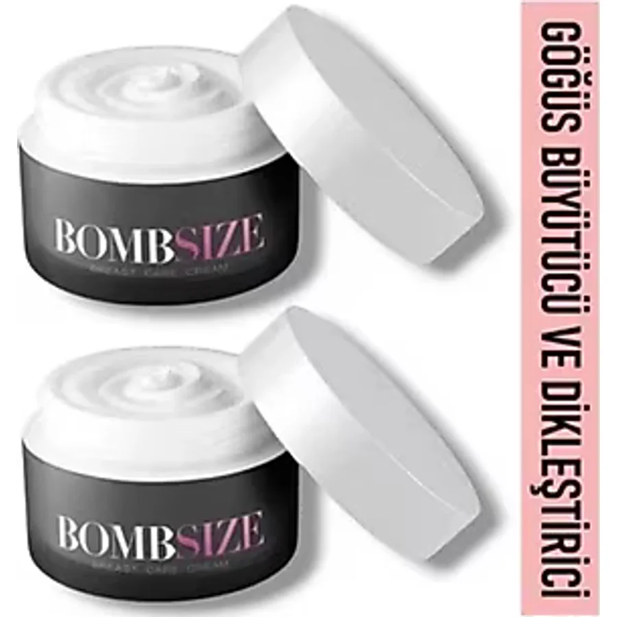 Bombsize 2 Adet Kadınlara Sımsıkı ve Daha Belirgin Daha Iri Göğüslere Sahipleten Geliştirici Krem 50 ml