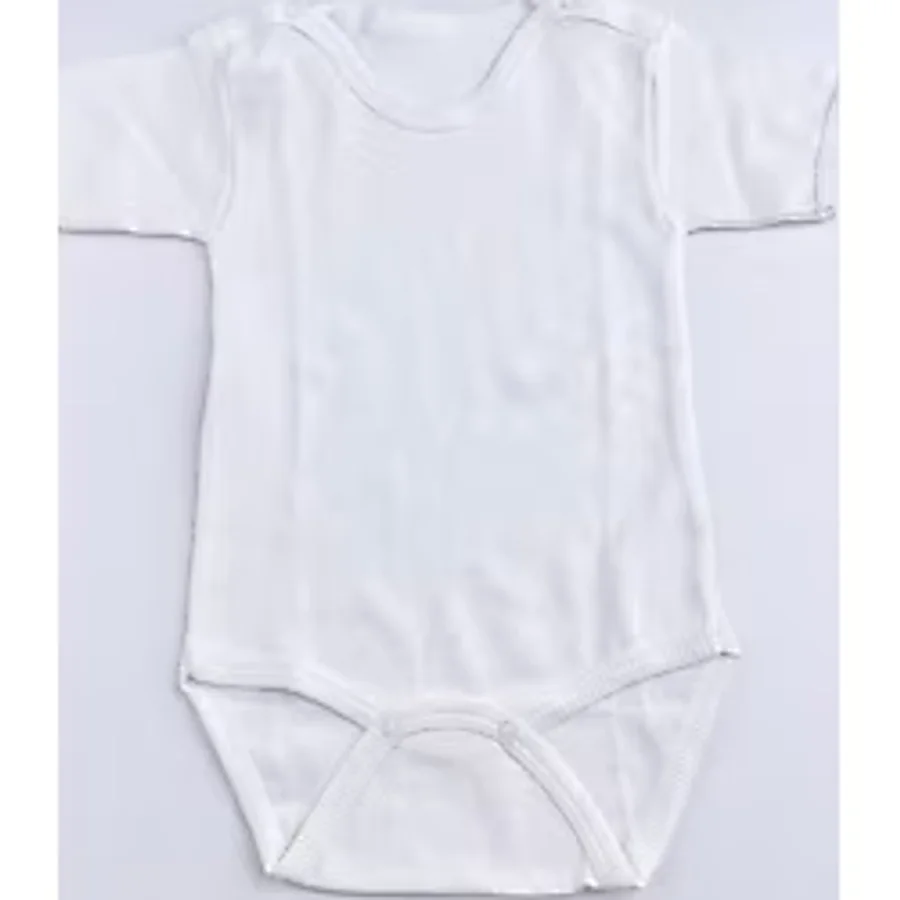 Bon Chic Baby Bebek/çocuk Organik Pamuk Yarım Kol Atlet - Beyaz - 3 Yaş