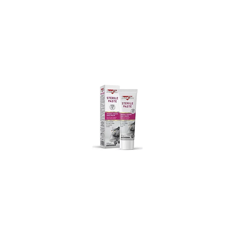 BonaCibo Mineral-Vitamin Destekli 100 ml Kısırlaştırılmış Malt Kedi Macunu