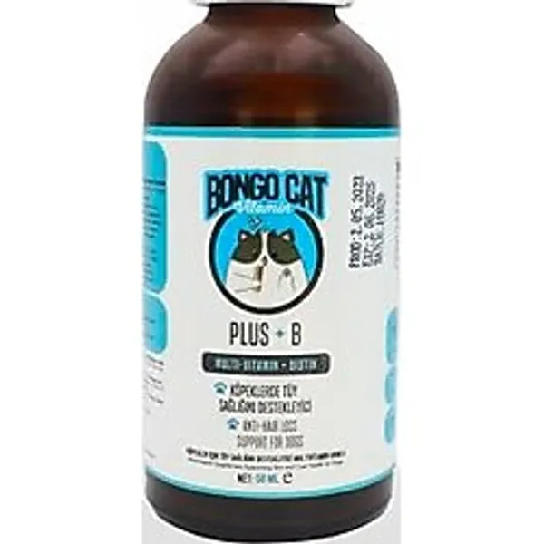 BONGO CAT Plus+b For Dogs - 50ml (köpekler İçin Tüy Sağlığı Destekleyici Damla)