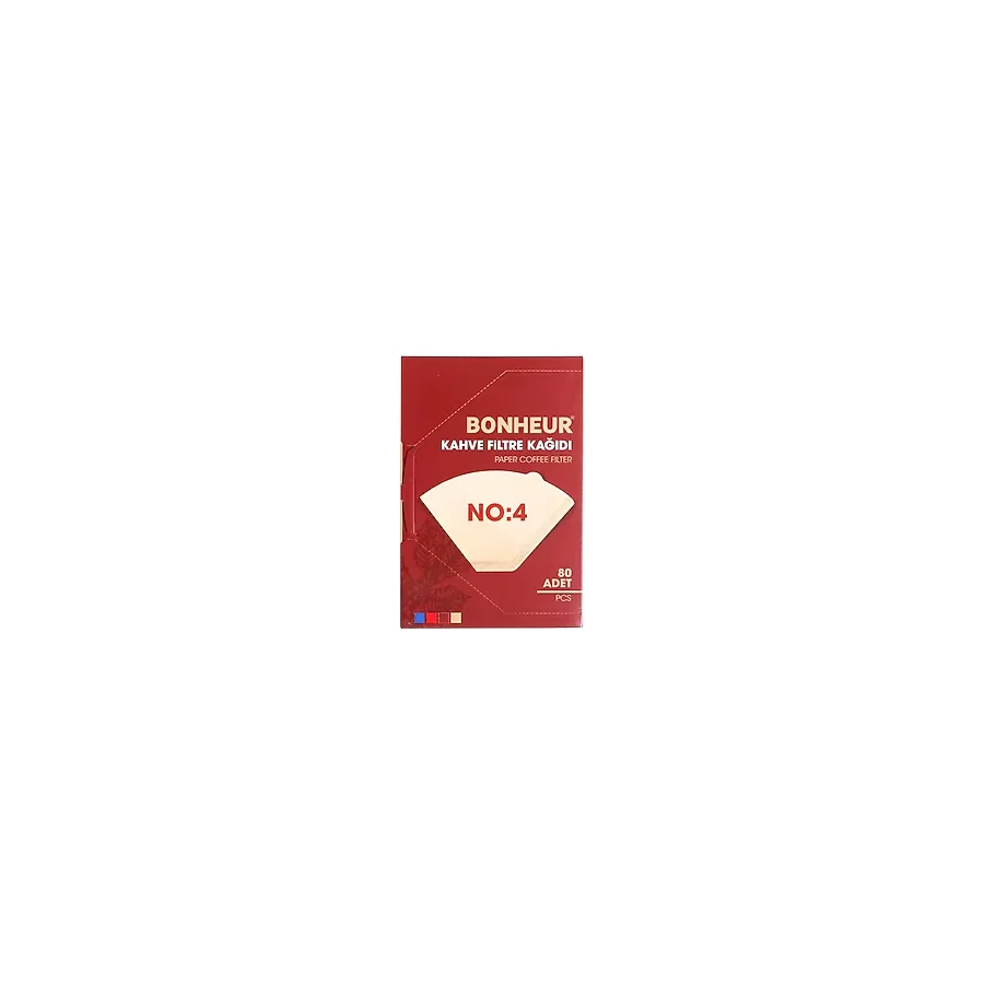 Bonheur Kahve Filtre Kağıdı No:4 80'li