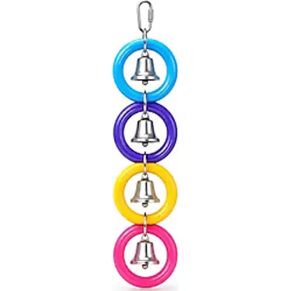 Bonka Bird Toys 945 4 Halka A Ding Kuş Oyuncak Afrika Gri Muhabbet kuşu Muhabbet kuşu Papağan Oyuncakları