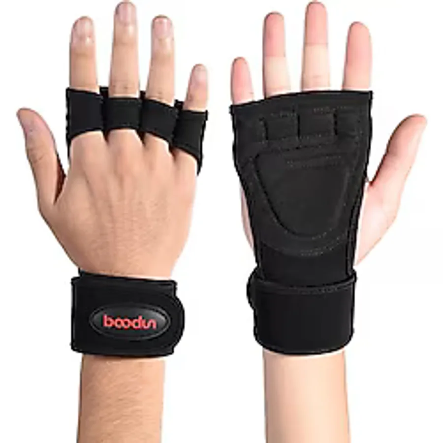 Boodun Profesyonel Fitness ve Ağırlık Kaldırma Eldiveni: Nefes Alabilir Yapı, Kaymaz Tutuş (L/XL)