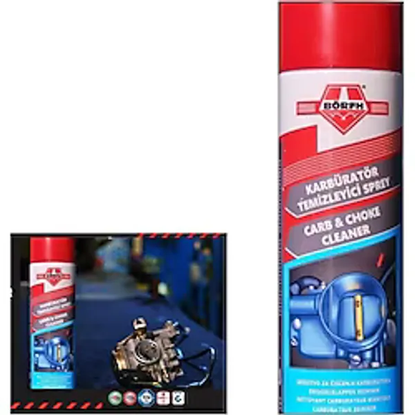 Börfh Karbüratör Gaz Kelebeği Manifold Temizleyici 500ML - 1 - Kırmızı - 1 Adet