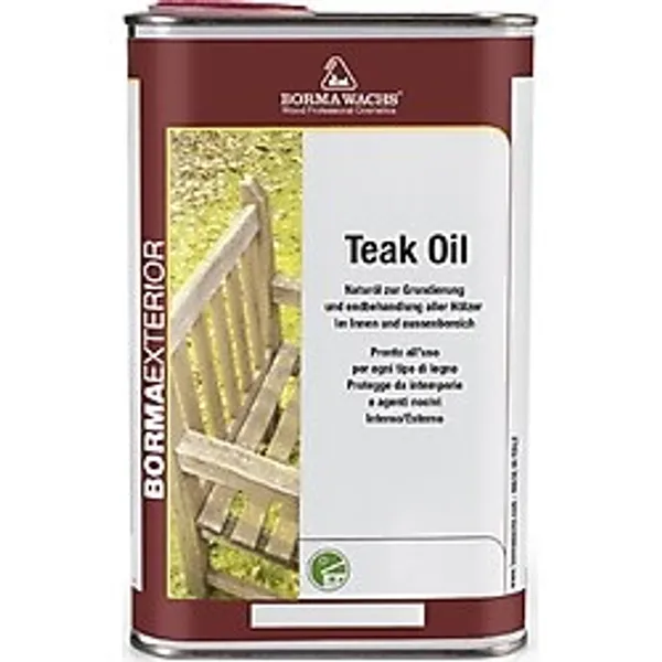 Borma Wachs Teak Oil - Tik Yağı - 2,5 Litre - Medium Mahogany