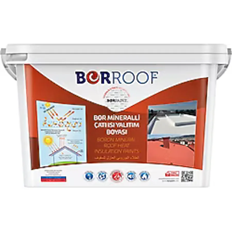 Borpaint Bor Roof Çatı Isı Yalıtım Boyası 18KG