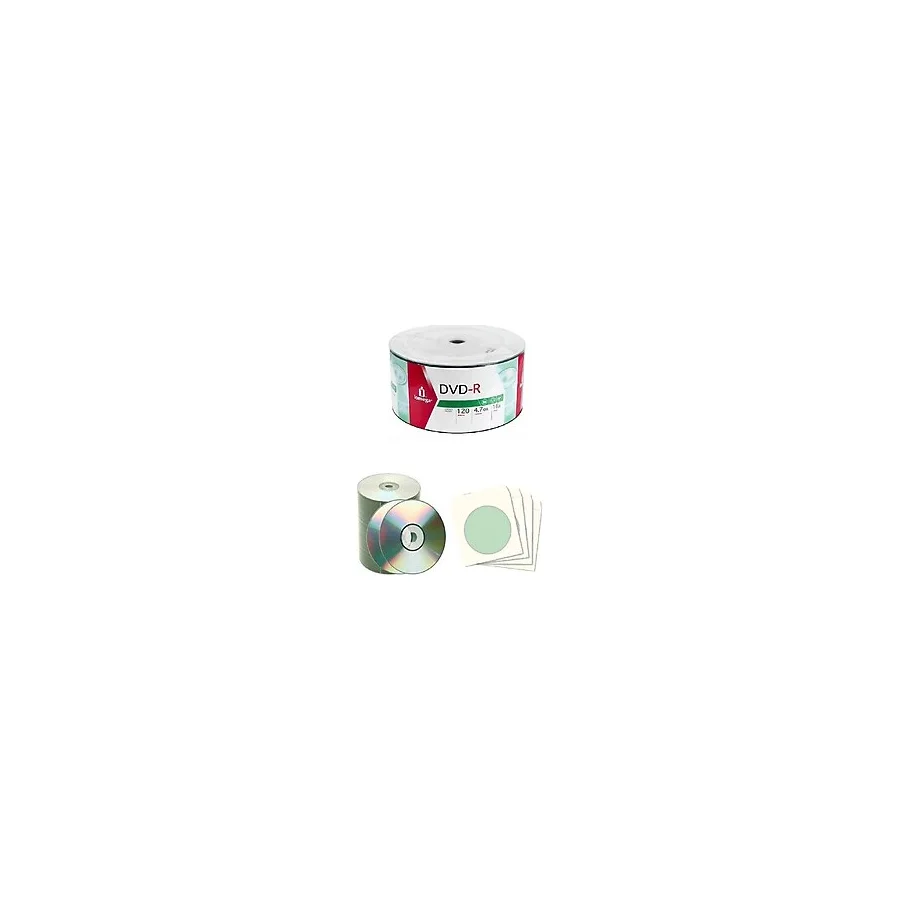 Boş Dvd-r 16x .4,7 Gb 10 Adet ve 10 Adet Dvd zarfı