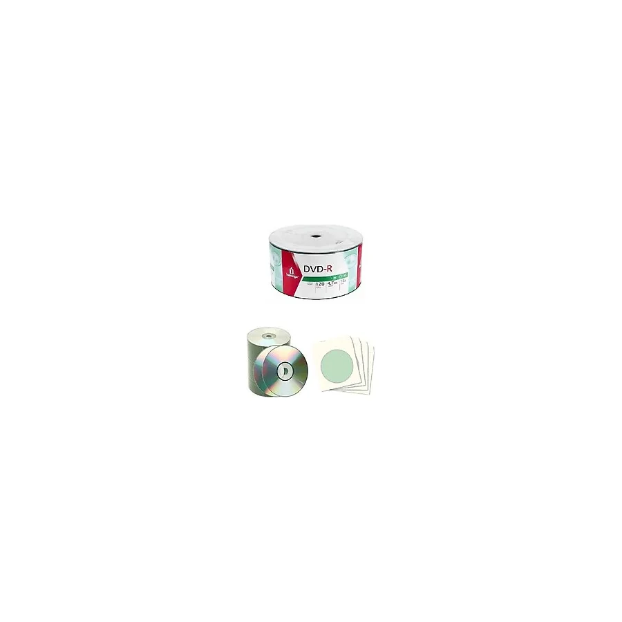 Boş Dvd-r 16x .4,7 Gb 20 Adet ve 20 Adet Dvd zarfı
