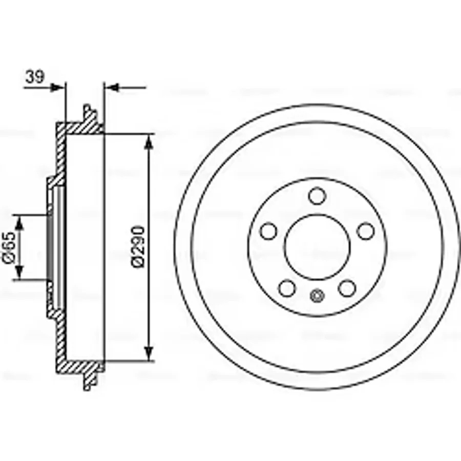 Bosch 0986477152 Fren Kampanası Polo 10-15 Octavia 97-11 Roomster 06-14 1j0609617b