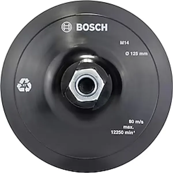 Bosch 125 mm M14 Cırtlı Zımpara Tabanı 2608601077