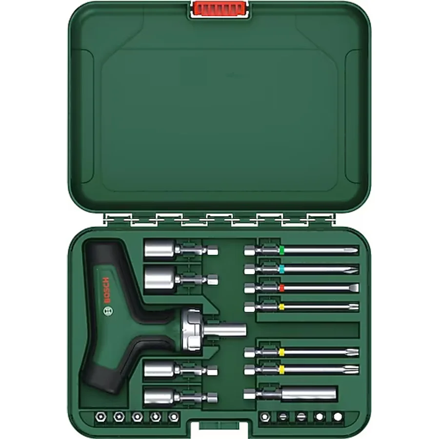 Bosch 1600A02Z9T 22 Parça T Tipi Cırcırlı Tornavida Seti