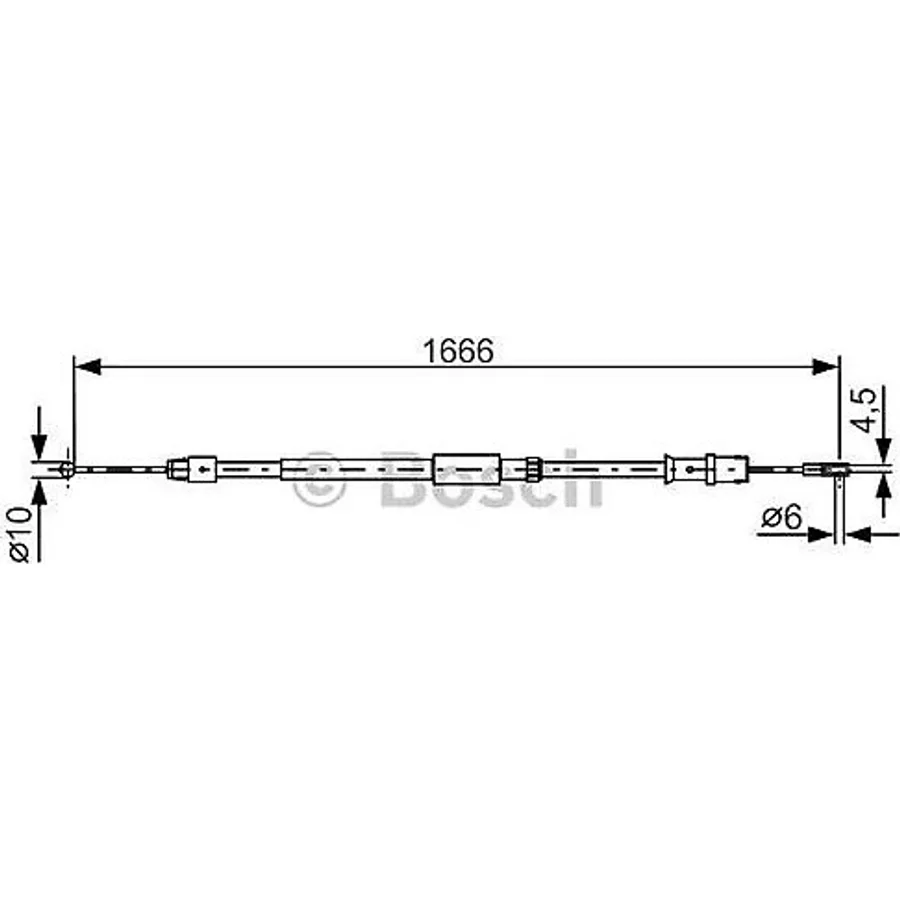 Bosch 1987482032 El Fren Teli Arka Sağ Sol Crafter Sprinter 3 3.2 3.5 4.6 Ton 06 09 1666 1407 A9064202085