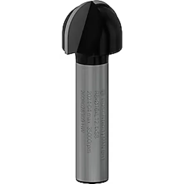 Bosch 2 608 aksesuarı 628 369 oyuklu freze Ç 8 mm, R1 8 mm, D 16 mm, L 12,7 mm, G 45 mm