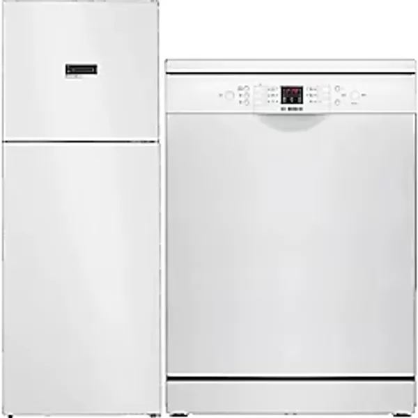 Bosch 2 Li Beyaz Eşya Set Kdn55xwe0n Buzdolabı - Sms26dw00t Bulaşık Makinesi