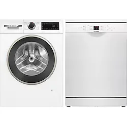 Bosch 2'li Beyaz Eşya Seti WGA25202TR-SMS26DW00T / Çamaşır Makinesi-Bulaşık Makinesi