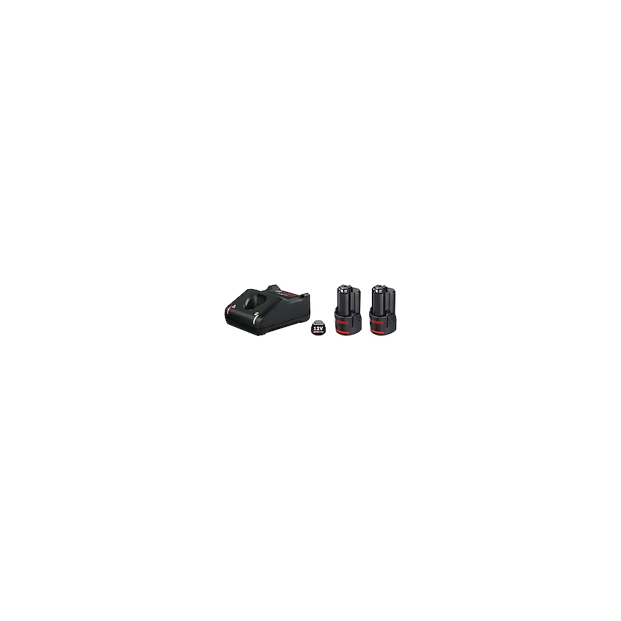 Bosch 2 x GBA 12 V 2 Ah Yedek Akü + GAL 12V-40 Şarj Cihazı