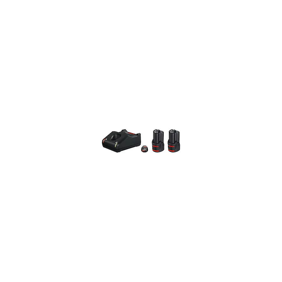 Bosch 2 x GBA 12 V 3 Ah Yedek Akü + GAL 12V-40 Şarj Cihazı